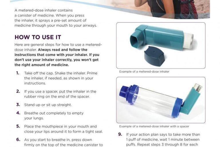 How to Use a Dry Powder Inhaler Fact Sheet NHLBI, NIH